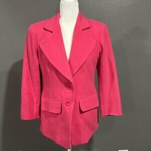 Worth Pink Camel Hair Blazer 2
